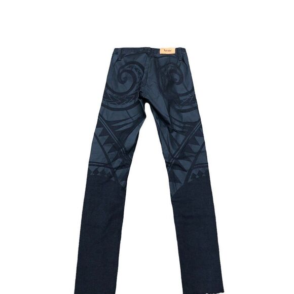 RARE Acne Studios Jeans Size 26 Flex Tattoo Black Denim - Picture 9 of 14